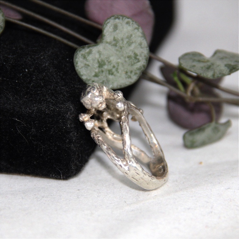 925 Sterling Silver Panther Ring Animal Branch Double Band Size 6.5 Big Cat - Picture 2 of 9
